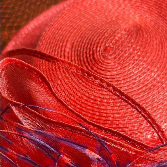 Elegant Red & Kentucky BLUE Women\'s Hat.  Derby Day main image 6